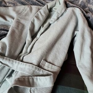 Pottery Barn Light Blue Bath Robe